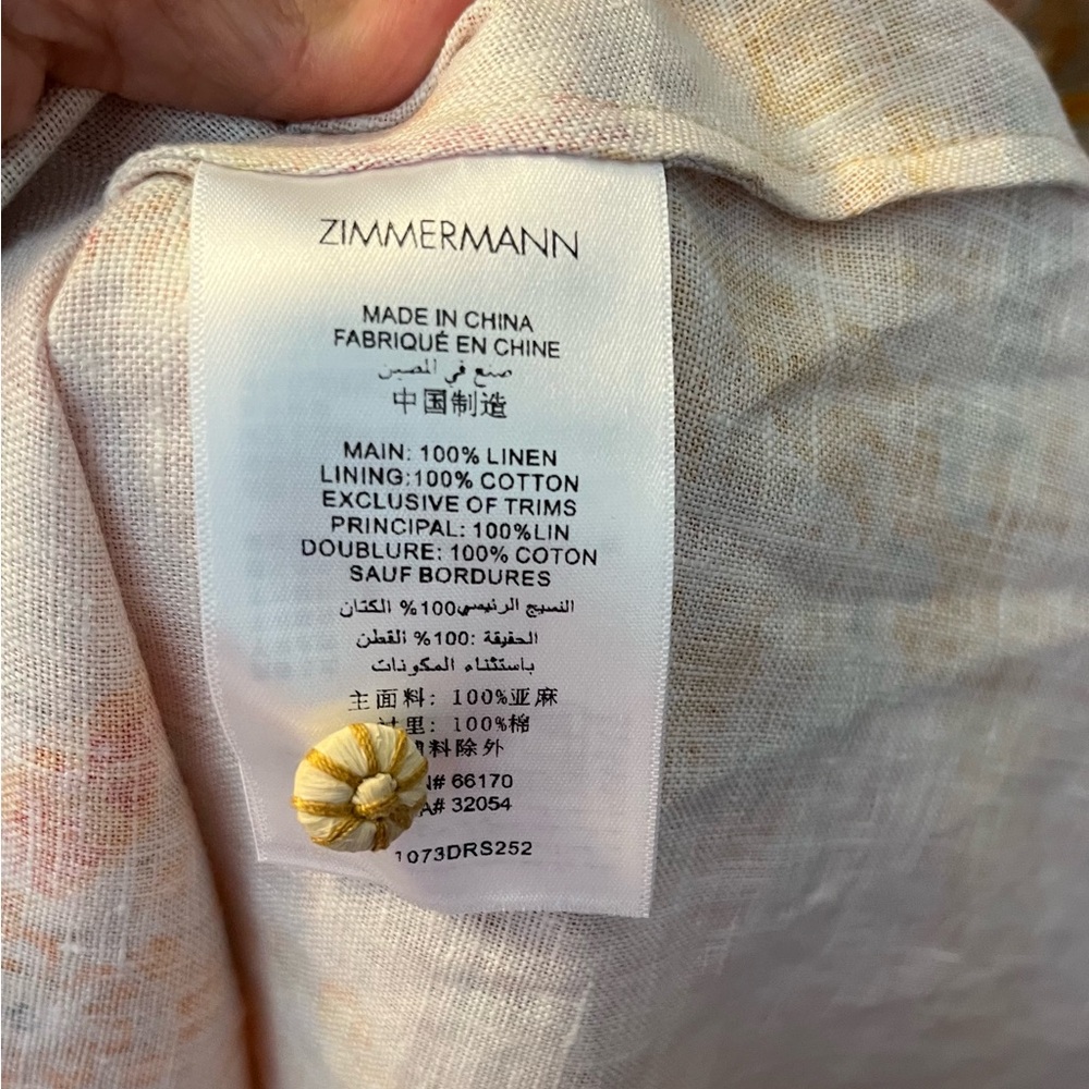 Zimmermann Acacia Midi Shirt Dress - Size 0 - Picture 8 of 11